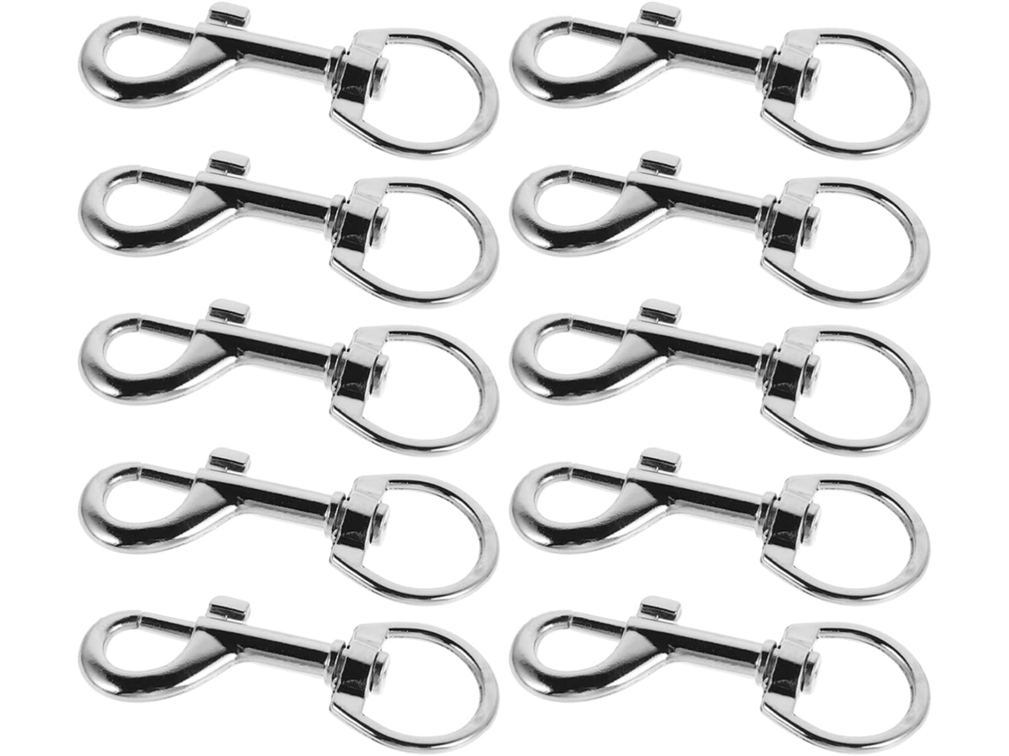 Chaveiro Para Bagagem Com 10 Ganchos De Liga De Zinco, Clipes Multiuso Para Chaves E Bolsas De Uso Externo. Chaveiro Para Bagagem Com 1 Gokoco