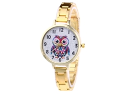 Reloj De Cuarzo Unisex Con Correa De Acero Zhoulianfa Casual Oro