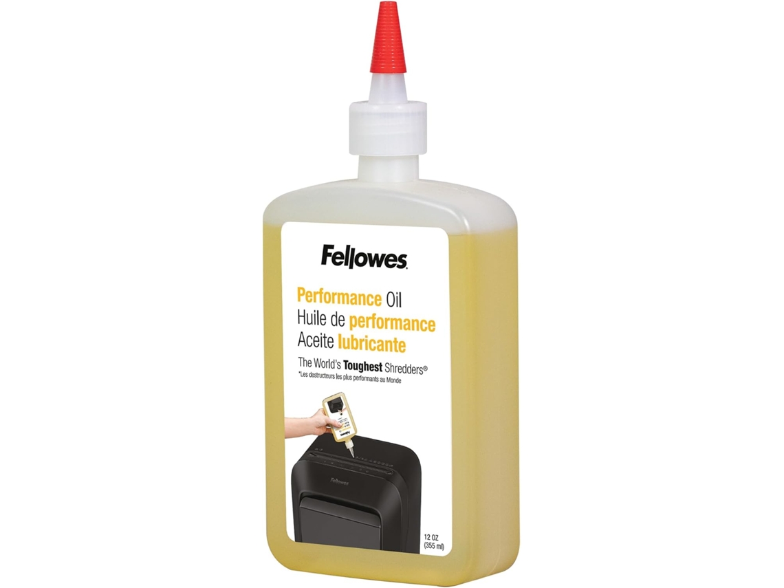 Fellowes Huile Pour Destructeur de Papier Coupe Croisée Et Micro Coupe, 355ml Plástico