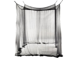 Mosquiteiro Para Cama Com Dossel, Cama Suspensa De Quatro Portas, Cortina De Rede Quadrada Com Kit Instalação, Fácil