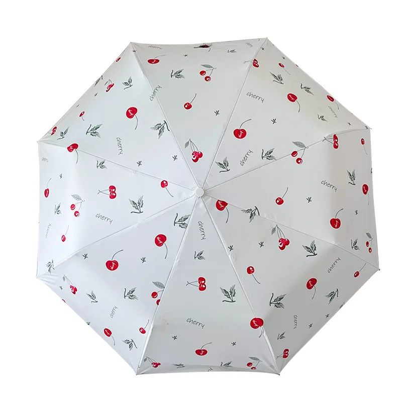 Guarda chuva Feminino MDUG com Proteção Solar Total e Automático (cereja)