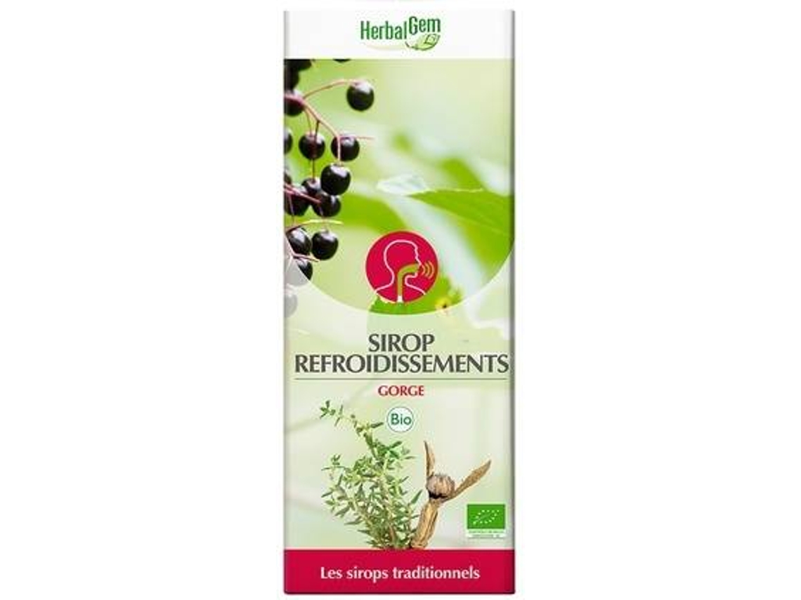Óleo Essencial HERBALGEM Xarope Constipações Bio - Garganta (250 ml)
