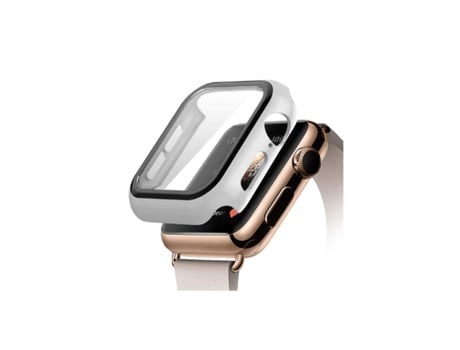 Capa de Proteção + Vidro para Apple Watch Se (2022) 44mm GIFT4ME Branco