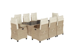 Garden Dining Set, Garden Dining Sets Vidaxl Bege Rattan / Vime (n/a)