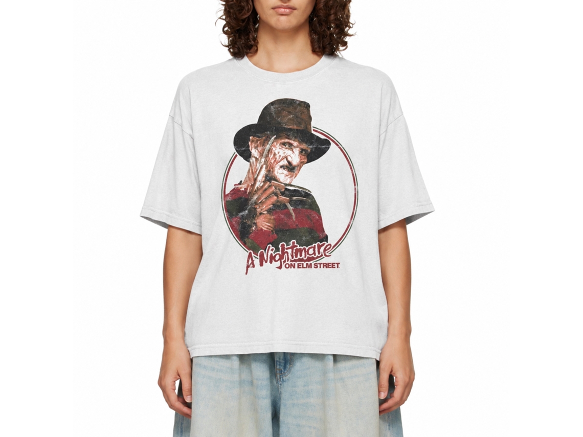 Rockinstone Nightmare On Elm Street One Two Freddy's Comin For You White T-shirt Size:xl