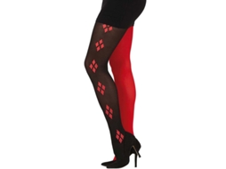 Adereço GUIRCA Meia Palhaço Adulto Vermelho E Preto