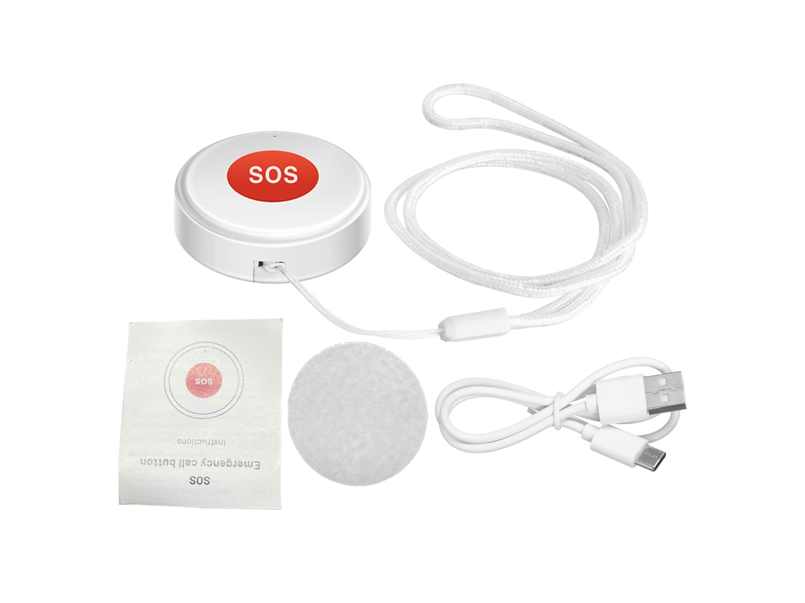 Laxiscreed Botão De Socorro Wifi Inteligente Tuya Para Idosos E Chamadas De Emergência Via App