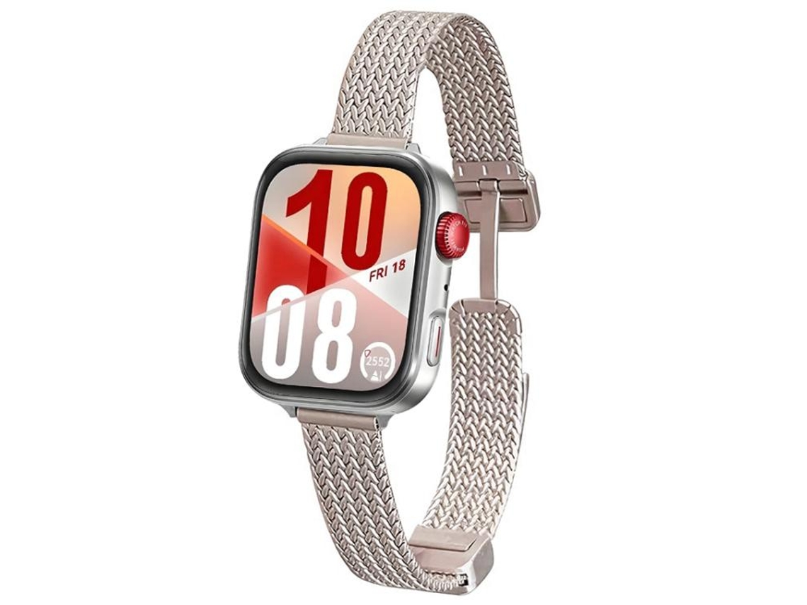 Bracelete para Huawei Watch Fit 4 Pro / Fit 4 / Fit 3 Aço Inoxidável Fecho Magnético de Orelha de Trigo Starlight XIAOMOYU