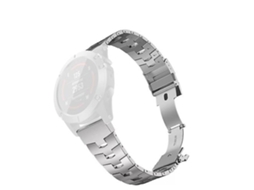 Lurelia Garmin Fenix 6x 26mm Liga De Titânio Pulseira Liberação Rápida Prata