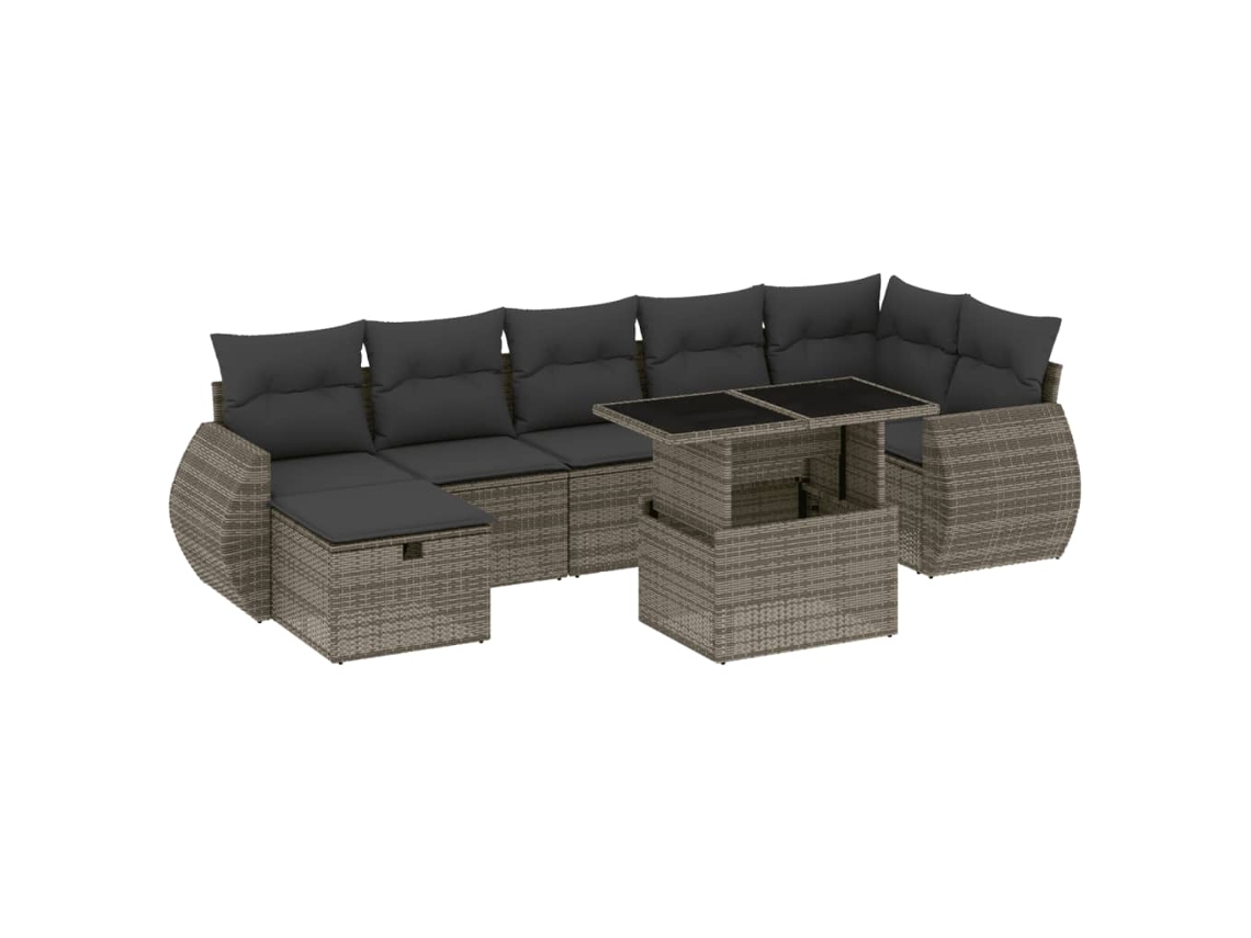 Garden Sofa Set, Garden Sofa Sets Vidaxl Cinzeto Rattan / Vime (n/a)