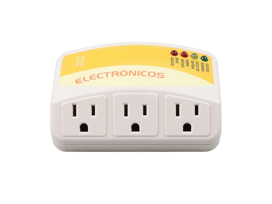 Régua De Energia Com 3 Tomadas, Proteção Contra Surtos E Sobrecarga, 1440w, Para Eletrodomésticos. Olysi Shop