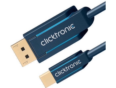 Cabo de Dados CLICKTRONIC (DisplayPort - Mini DisplayPort - 1 m - Azul)