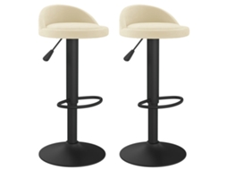Bar Stool, Bar Stools Vidaxl Creme Veludo (n/a)