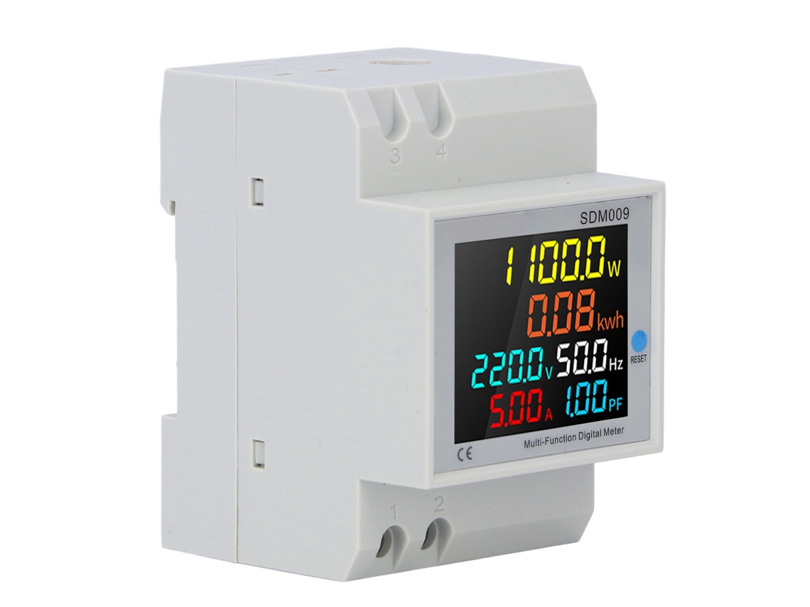 Multímetro Digital Monofásico Com Display Lcd, Para Transformadores De 250v A 450v Ca. Aquaforge