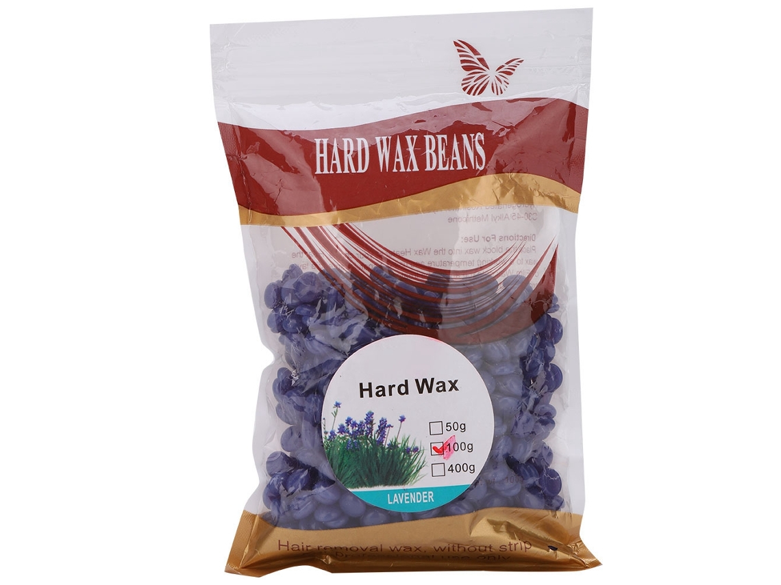Ceras Dura Para Depilación Cuerpo Piernas Lavanda 100g