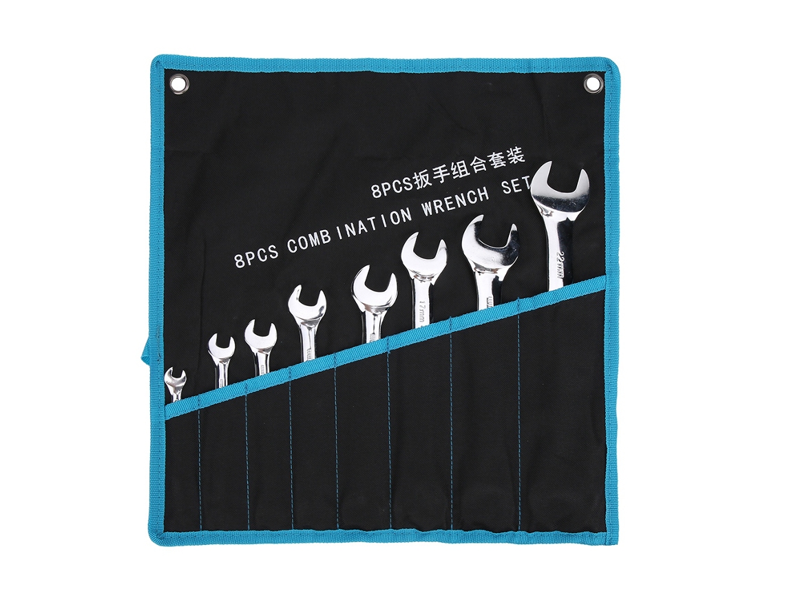 Kit De Chaves De Boca Dupla 9pcs Em Aço 45 Para Diy E Hardware Casa Uso