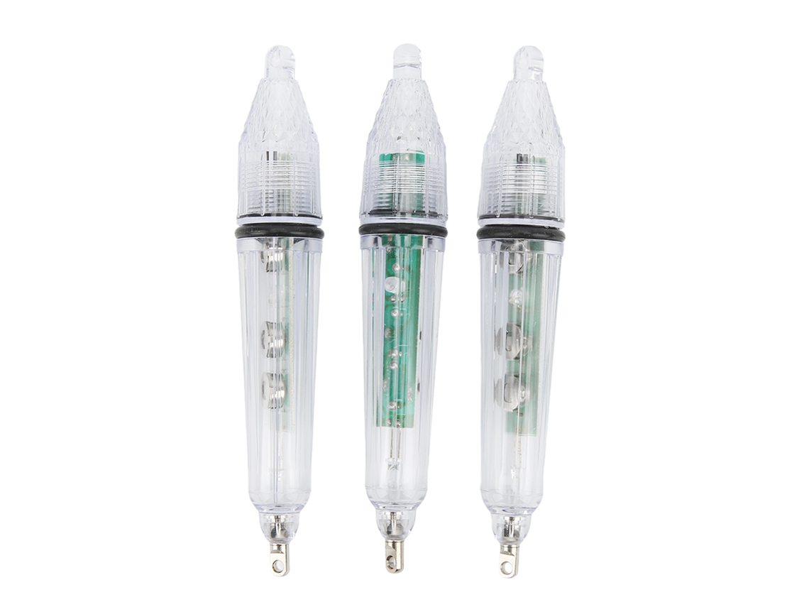 Luz de Pesca Subaquática Led 3 Peças com Bateria