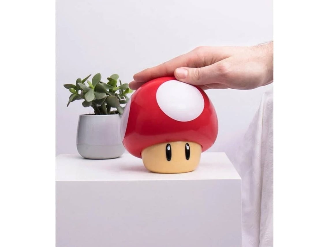 Candeeiro PALADONE Cogumelo Super Mario Try Me Plinth (Outlet Caixa Aberta - Vermelho)