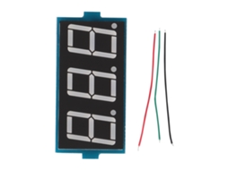 2 Peças 0,56 Polegadas 3 Cabos 3 Display Dígito Led Voltímetro Digital Dc 5v-90v