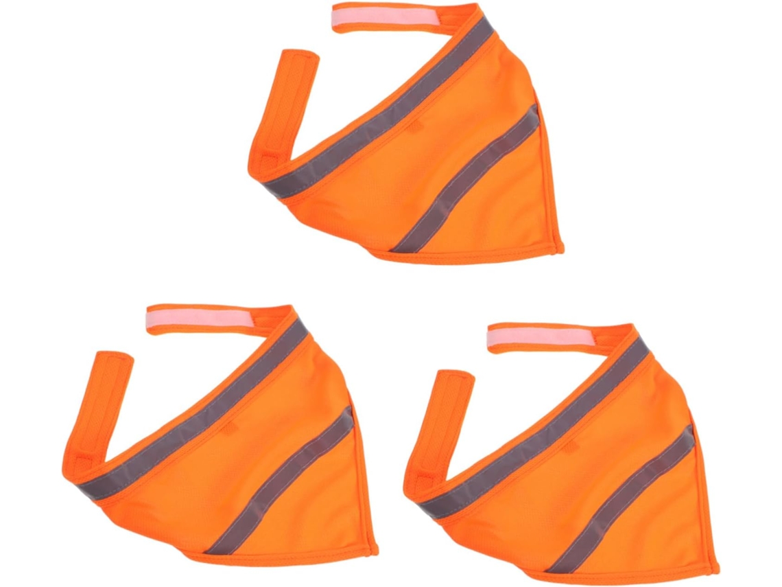3 Lenços Babadores Luminosos De Estimação Com Fivela, Lenço Triangular Cães, Bandanas Cães
