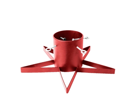 Pé de Árvore de Natal Stand Star Vermelho
