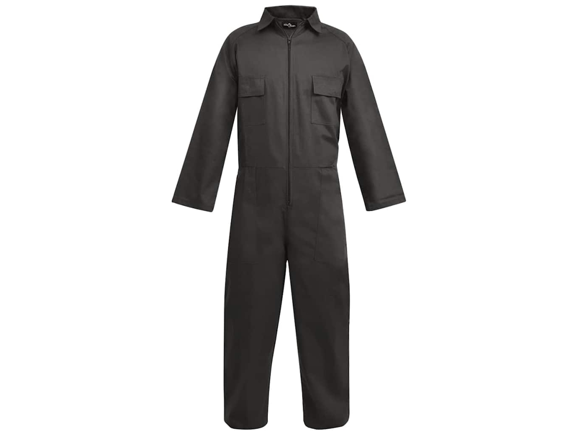 Conjunto 1 Overall, Overalls Vidaxl Cinzeto Tecido