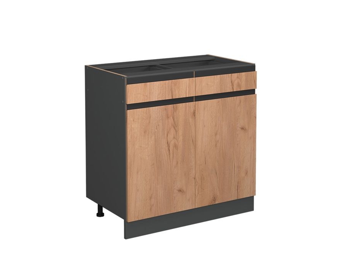 Móveis de cozinha VICCO R-Line, carvalho dourado, 80 cm, PA Antracite