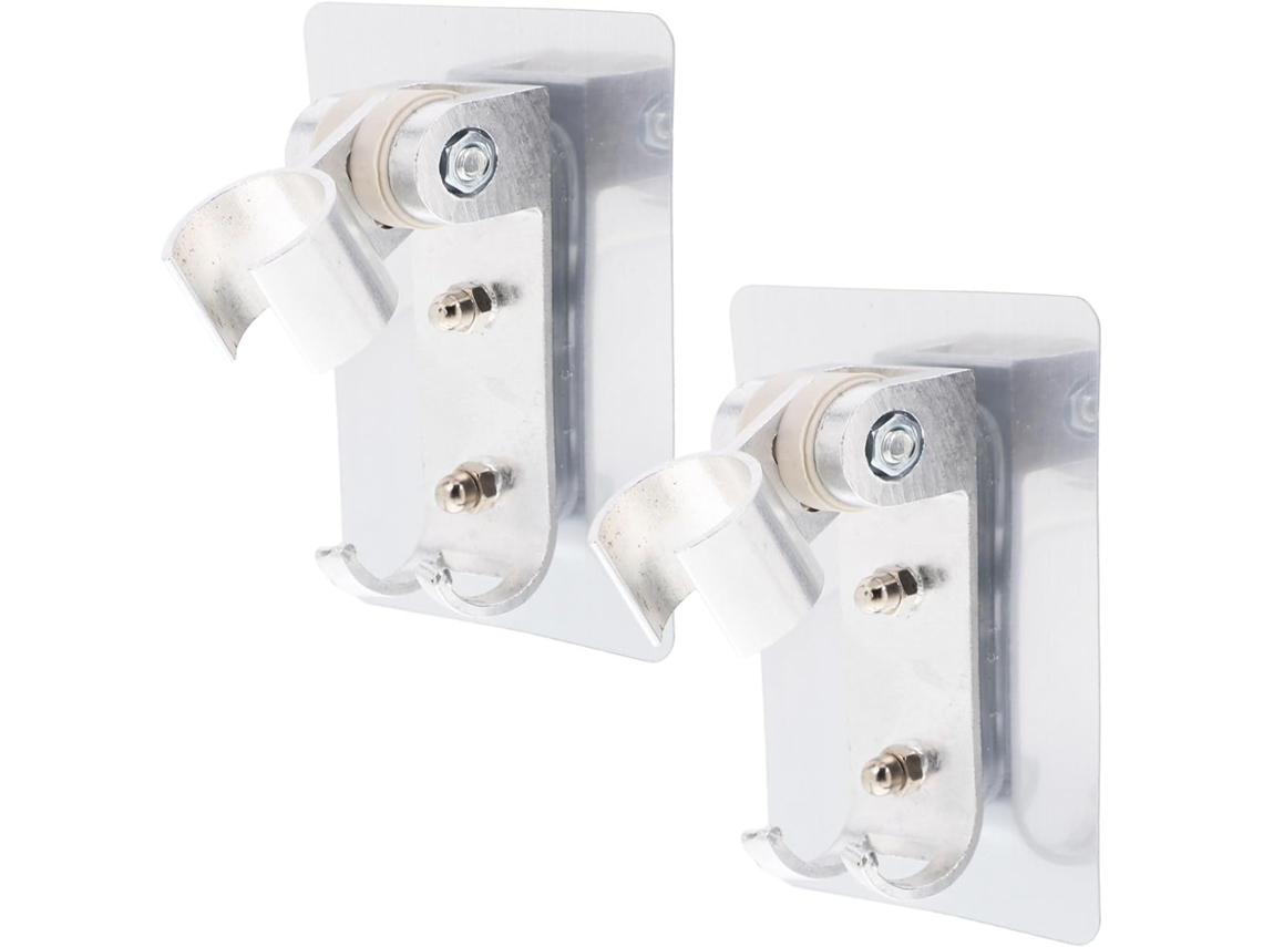 Suporte De Parede Para Ducha Manual Banheiro, Conjunto De 2 Peças, Com Ângulo Ajustável Em 360° E Fixação Adesiva Sem