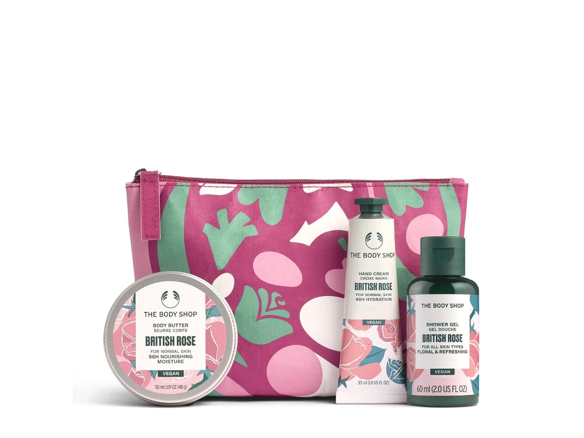 Conjunto De Cosmética Mulher The Body Shop British Rose (unissexo Gel De Duche 60 Ml)
