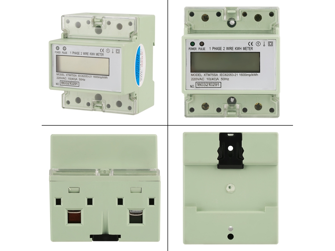 Contador de Energia Monofásico Digital 220v Din Rail