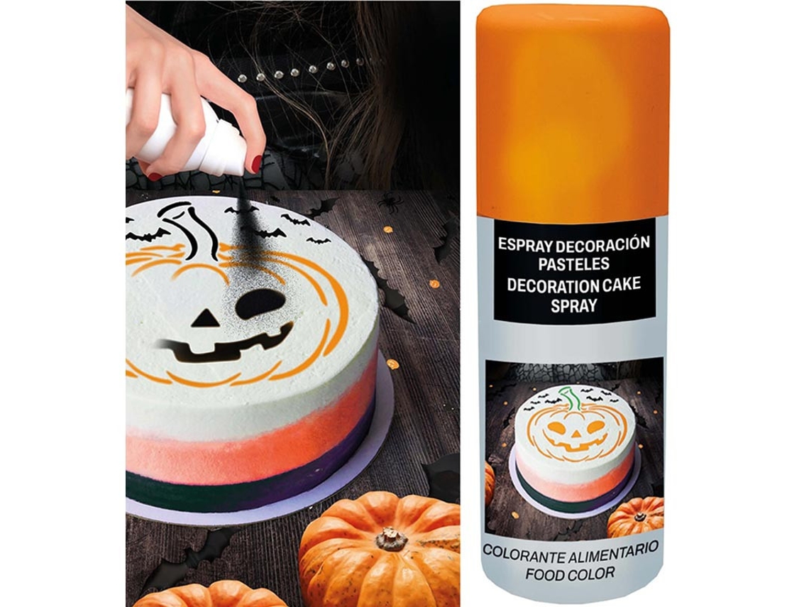 Spray para decoração de bolo de laranja 100 ml
