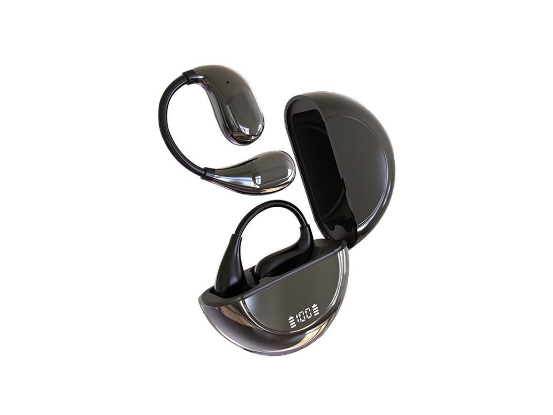 Fones CHEABERLU Bluetooth M30, design de gancho aberto, longa duração, esportes e jogos