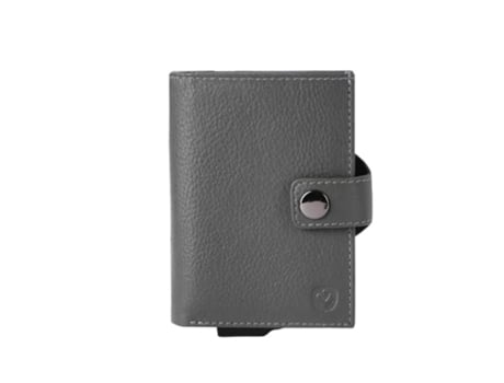 Valenta Porta Cartões Card Case Plus Wallet Luxe Grey