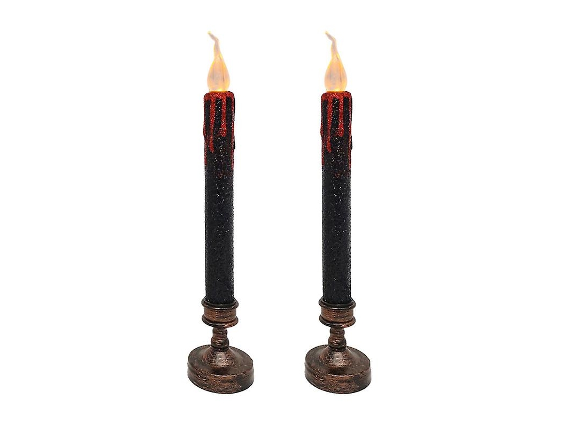 2 Peças de Luz de Vela para Decoração de Halloween ALLINLESS