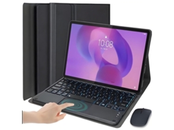 Capa Com Teclado Bluetooth Retroiluminado E Rato Para Lenovo Idea Tab Pro Gen 2 13 Polegada (português-preto)