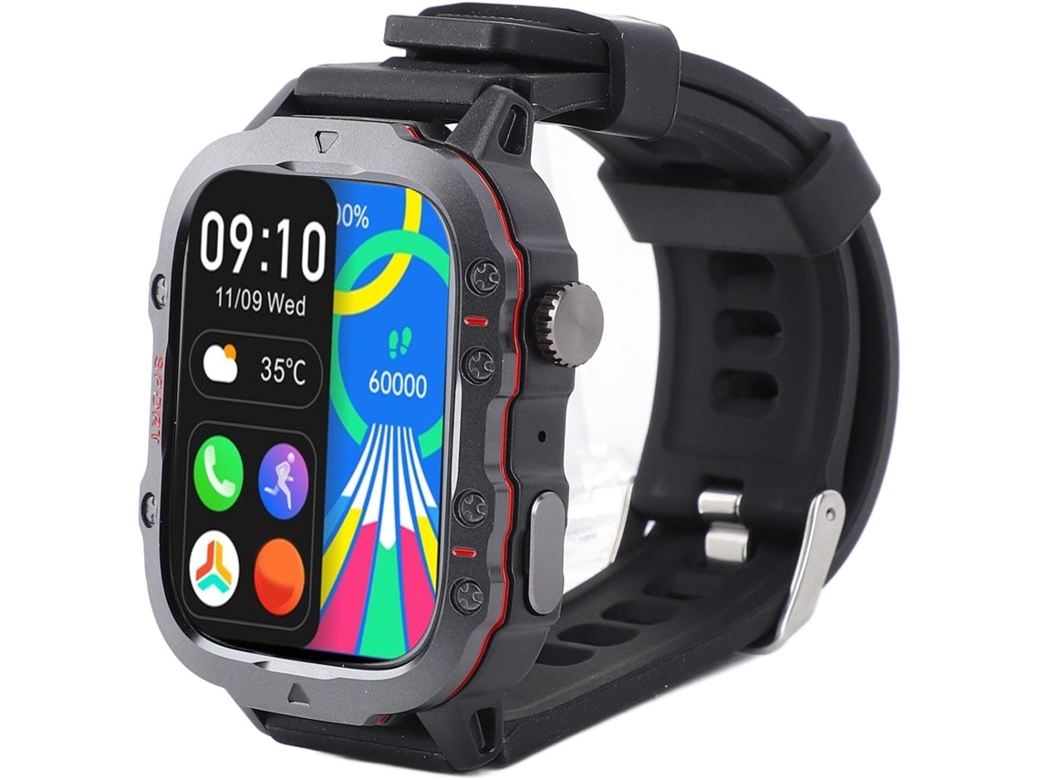 Smartwatch, Resistente À Água Até 30 Metros, Tela Sensível Ao Toque Tft De 1,96 Polegadas