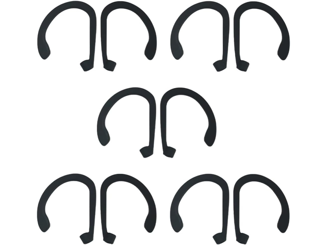 Toddmomy Lote 5 Pares Suporta Crochês De Silicone Oreillettes Sans Fil Anti-slip Confortables Uso Amical