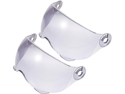 Conjunto De 2 Viseiras Transparentes Anti-uv Para Capacetes Abertos E Fechados, Lentes À Prova De Vento.
