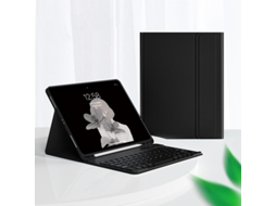 Capa Com Teclado Para Ipad 9, 8, 7 E 10,2 Pol. (2021, 2020, 2019), Preta.