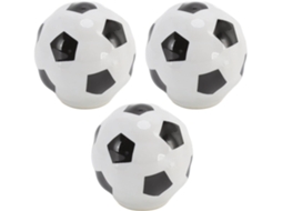 Conjunto De 3 Puxadores Em Formato Bola Futebol, Ideais Para Armários De Cozinha, Gavetas, Cômodas, Portas E