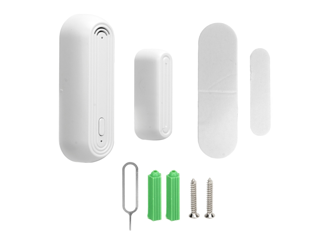 SENSOR de Alarme Sem Fio YURU para porta e janela com alerta anti roubo Wi-Fi