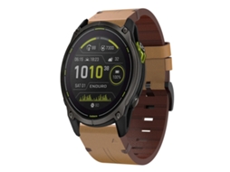 Pulseira Para Garmin Enduro 3 - Couro - Fivela De Aço (26mm)