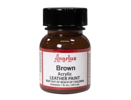 Tinta Couro e pele sintética Angelus 29,5 Ml (Castanho)