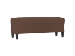 Bench, Benches Vidaxl Marrom Couro Artificial (100 X 35 X 41 Cm)