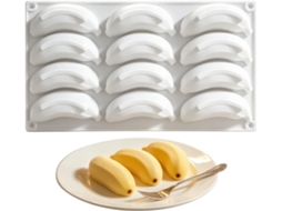 Formas De Silicone Para Sobremesas Em Formato Frutas, 12 Cavidades