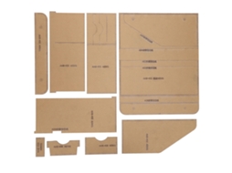 Kit de Moldes de Acrílico Transparente para Confecção de Bolsas Artesanais Aab 450 AQUAFORGE (diy)