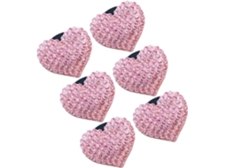 Conjunto De 6 Clipes Difusores Aromatizador Ar Para Carro,formato Coração,com Strass,