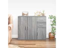 Vidaxl Aparador 91x29,5x75 Cm Derivados De Madeira Cinzento Sonoma