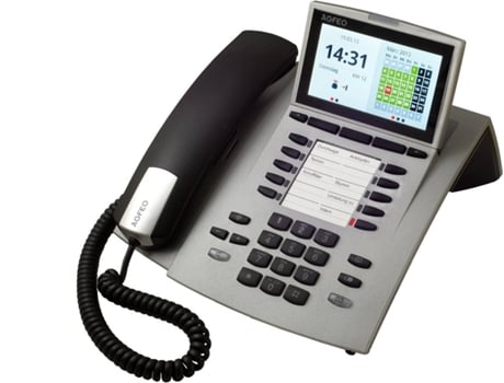 Telefone com fio AGFEO St 45 Prateado