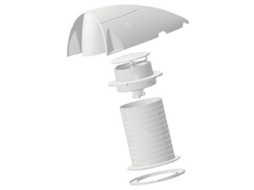 Peça Sobressalente de Ventilação Através Do Casco Streamlined Dorade Box Transparente 85 Mmplastimo